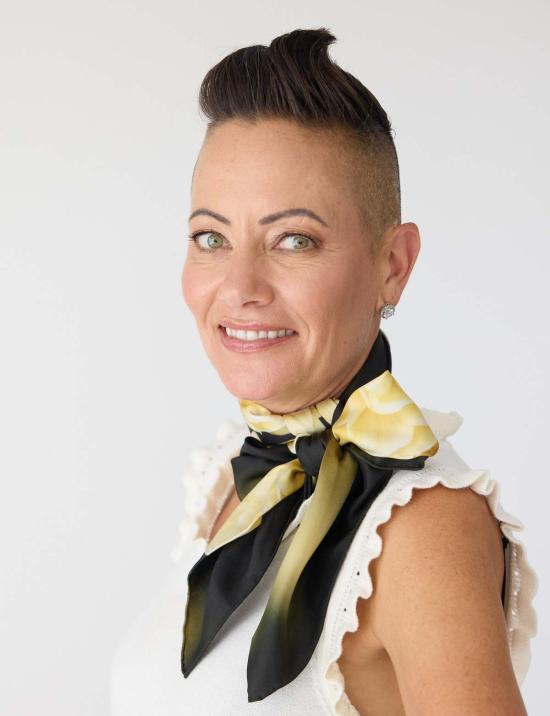  린제이 니콜라스 뉴욕 머플러/스카프 린지 니콜라스 뉴욕 힐 컨트리 녹턴 스카프 크림/다크 - LINDSAY NICHOLAS NEW YORK