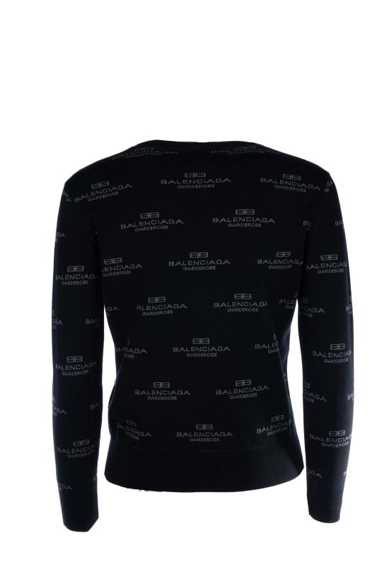  발렌시아가 자켓 Balenciaga Maglieria 플리스 블랙 그레이 - BALENCIAGA