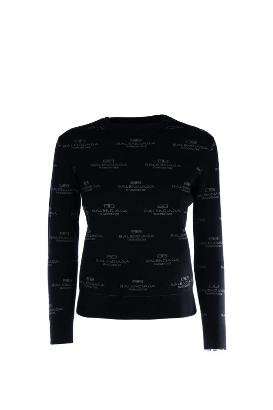  발렌시아가 자켓 Balenciaga Maglieria 플리스 블랙 그레이