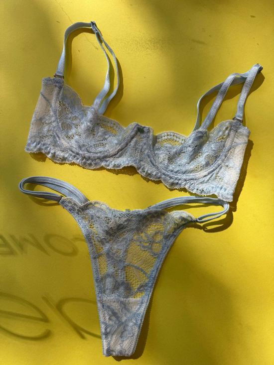  CLO 브라 Clo Fortuna Abierto 하프 컵  할로겐 블루