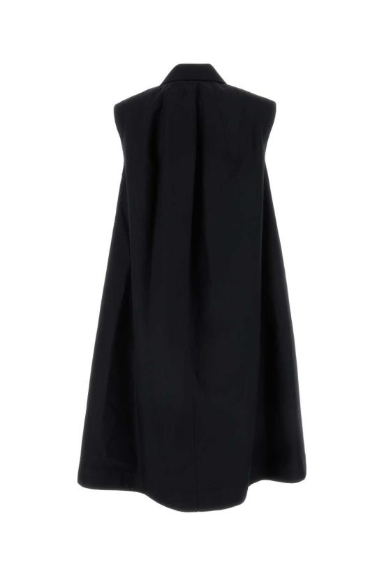  마르니 코트 블랙 코튼 오버 블랙 - MARNI