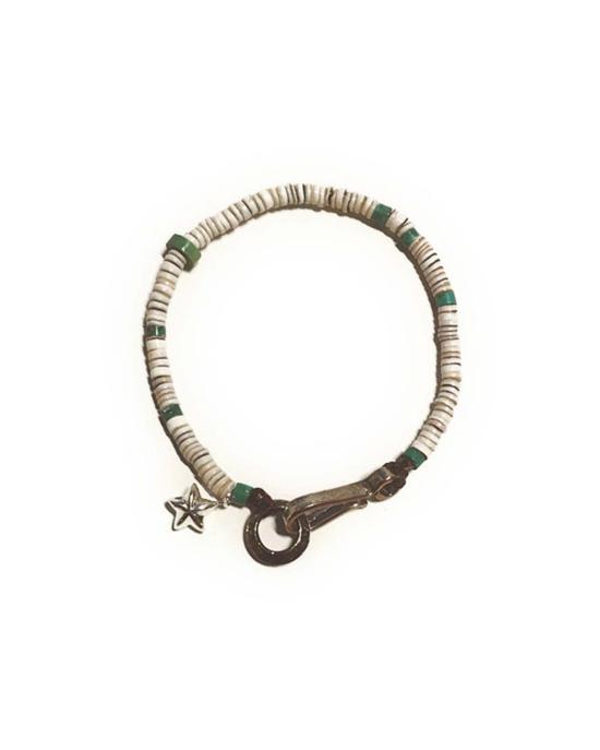  노스 웍스 브레이슬릿 노스웍스 쉘 비즈 터쿼이즈  믹스