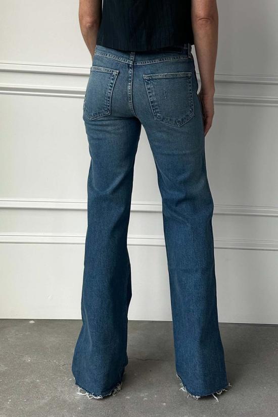  아모 데님 데님 팬츠 조지아 스플릿 플레어 진 - AMO DENIM