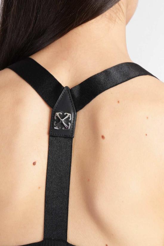  오프화이트 블라우스 탑 블랙 - OFF WHITE