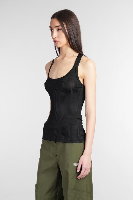  오프화이트 블라우스 탑 블랙 - OFF WHITE