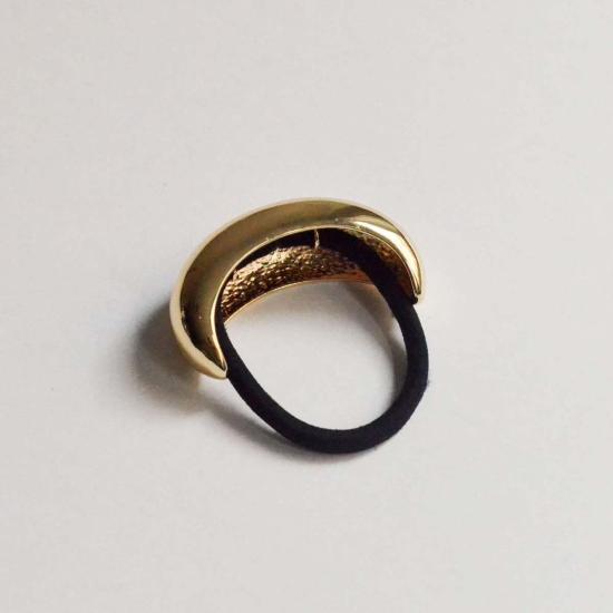  Narsha 헤어 액세서리 나르샤 와이드 크레센트 메탈 포니테일 헤어 타이 - OTHER BRANDS