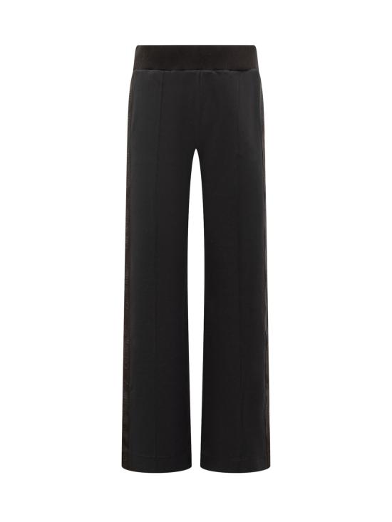  오프화이트 트레이닝/조거 팬츠 로고 밴드 스포츠  블랙