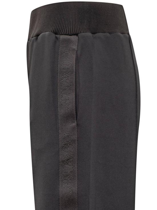  오프화이트 트레이닝/조거 팬츠 로고 밴드 스포츠  블랙 - OFF WHITE