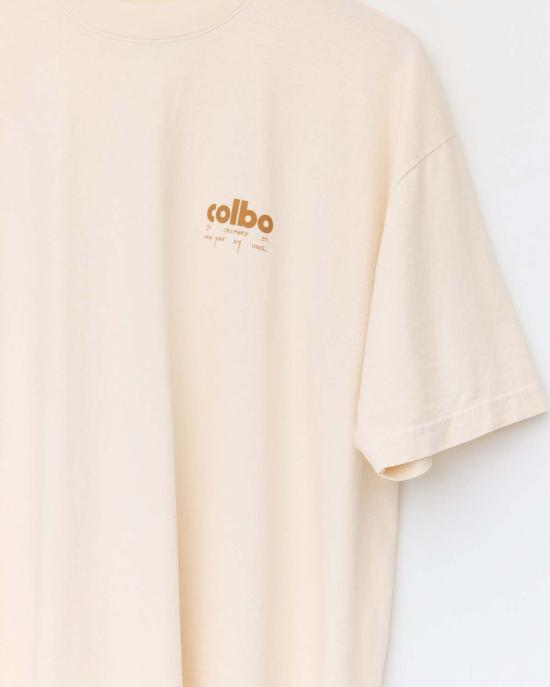  콜보 반팔 티셔츠 손글씨 로고 티셔츠 - COLBO