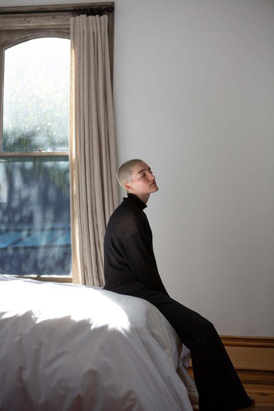  에리카 타노브 터틀넥 에리카 타노프 피마 코튼  블랙 - ERICA TANOV