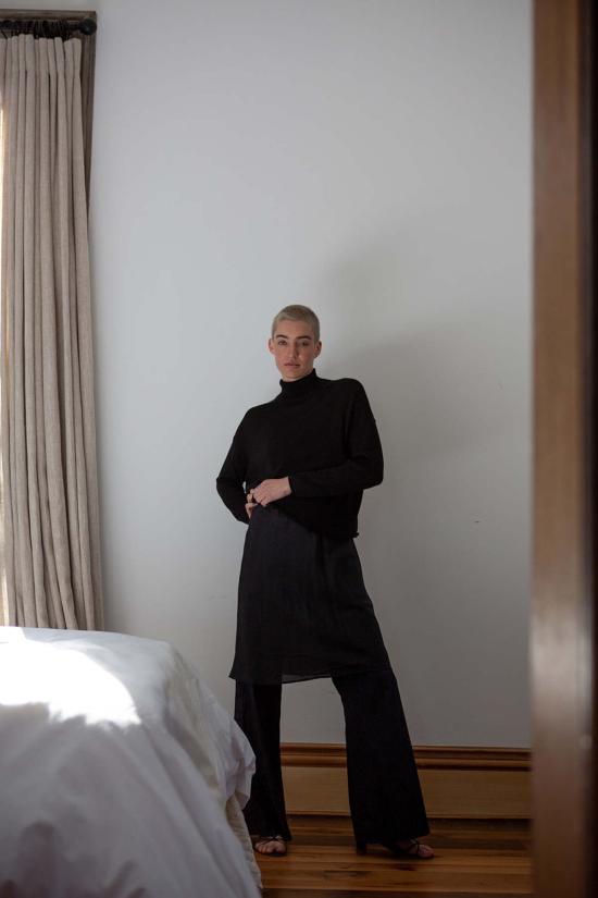  Erica Tanov 터틀넥 에리카 타노프 피마 코튼  블랙 - OTHER BRANDS