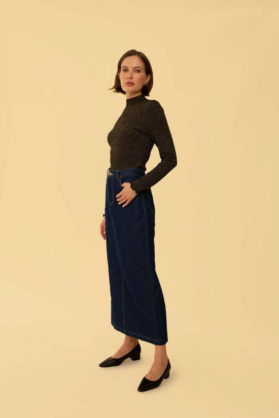  Whimsy + Row 롱 스커트 Alanis 스커트 다크 데님 - OTHER BRANDS