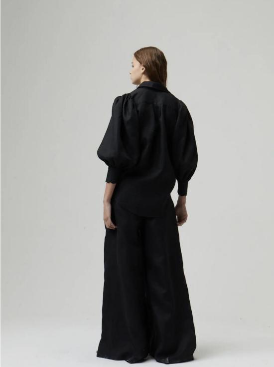  Lanhtropy 셔츠 느와르 에센스 린넨 셔츠 - LANHTROPY