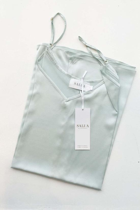  살루아 란제리 캐미솔 살루아 엠마 실크 셔츠 - SALUA LINGERIE