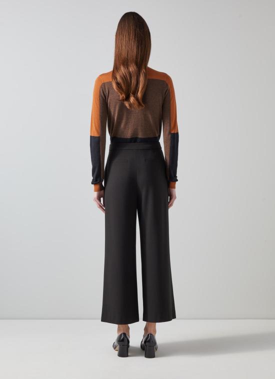  LK Bennett 크롭 팬츠 Eva 블랙 팬츠 - OTHER BRANDS