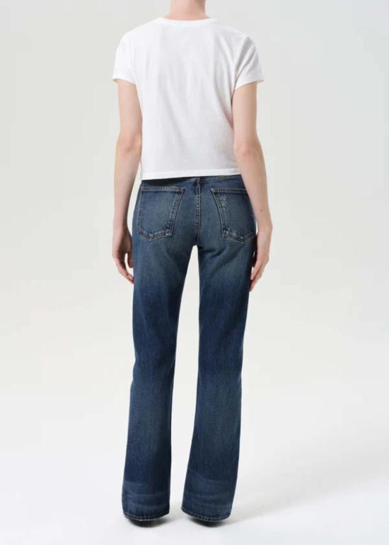  에이골디 데님 팬츠 아골드 미드라이즈 킥부츠 진 스텐실 - AGOLDE