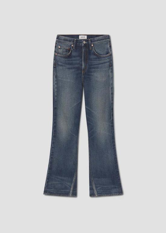  에이골디 데님 팬츠 아골드 미드라이즈 킥부츠 진 스텐실 - AGOLDE