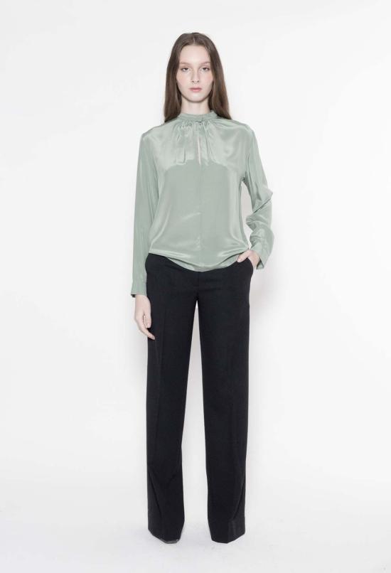  율리아 옌츠슈 블라우스 Julia Jentzsch 비올라 크레이프 드 신 실크  세이지 - JULIA JENTZSCH