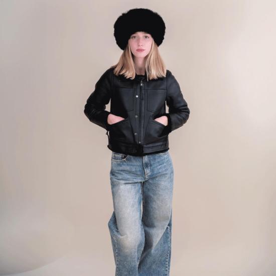  모즈 모즈 모자 서클 퍼햇 블랙 - MOZH MOZH