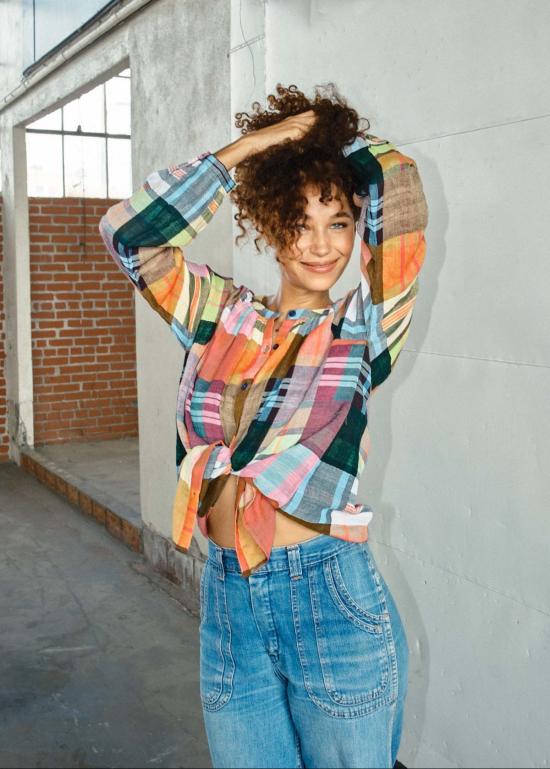  에이스 앤 지그 블라우스 에이스 & 지그 대릴 - ACE & JIG