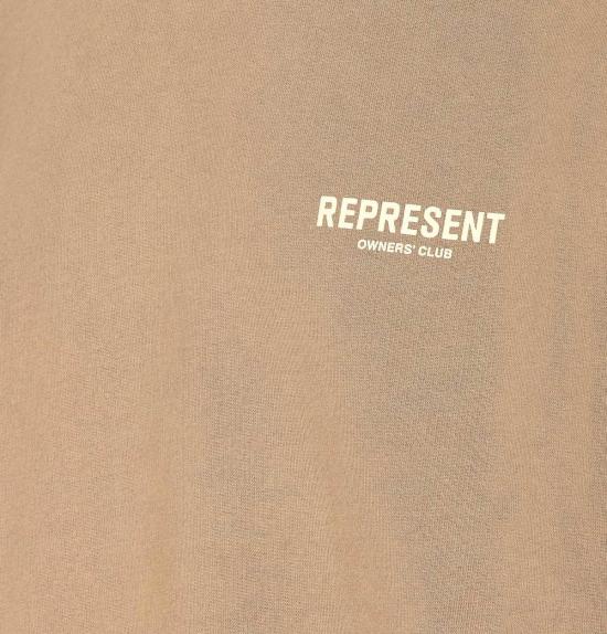  리프레젠트 긴팔 티셔츠 소유자 클럽 후드티 베이지 - REPRESENT