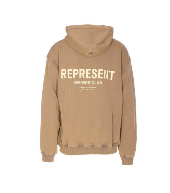  리프레젠트 긴팔 티셔츠 소유자 클럽 후드티 베이지 - REPRESENT