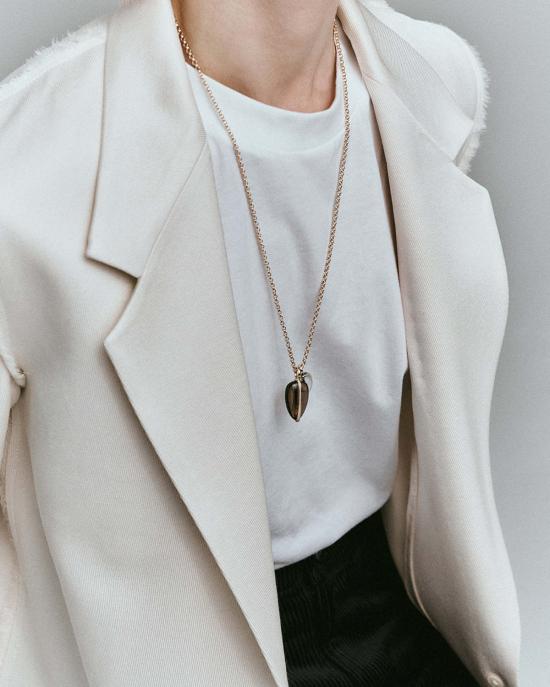  바이 파리아 목걸이/팬던트 14K 벨처 체인 목걸이 옐로우 골드 - BY PARIAH