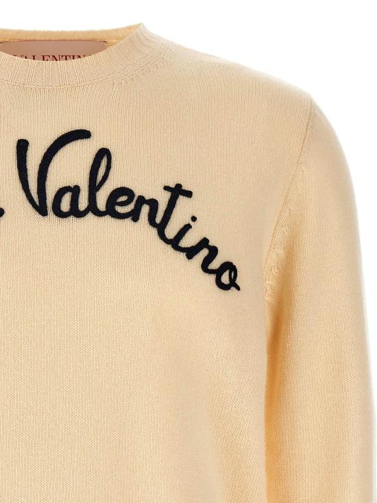  발렌티노 가라바니 스웨터 Valentino Garavani Chez Valentino  베이지 - VALENTINO GARAVANI