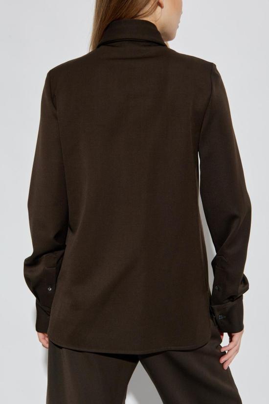  아크네 스튜디오 셔츠 울 셔츠 브라운 - ACNE STUDIOS