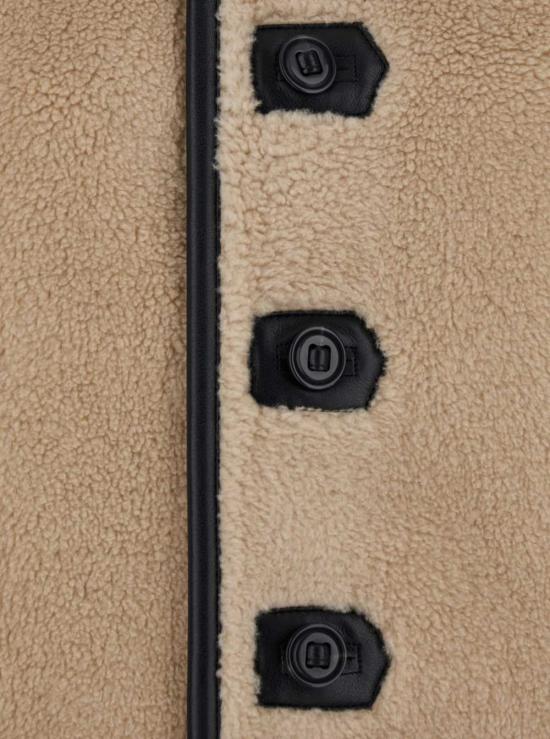  로우클래식 코트 로우 클래식 리버서블 시어링 울 재킷 베이지 - LOW CLASSIC