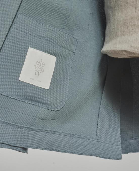  일레븐티 수트 자켓 싱글 브레스트 재킷 데님 블루 - ELEVENTY