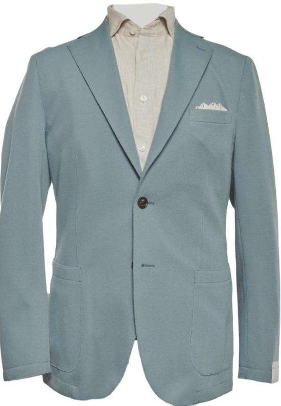  일레븐티 수트 자켓 싱글 브레스트 재킷 데님 블루