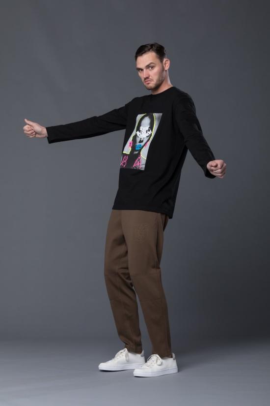  GUSTAV VON ASCHENBACH 긴팔 티셔츠 Gustav Von Aschenbach 구스타프 그래픽  블랙 - OTHER BRANDS