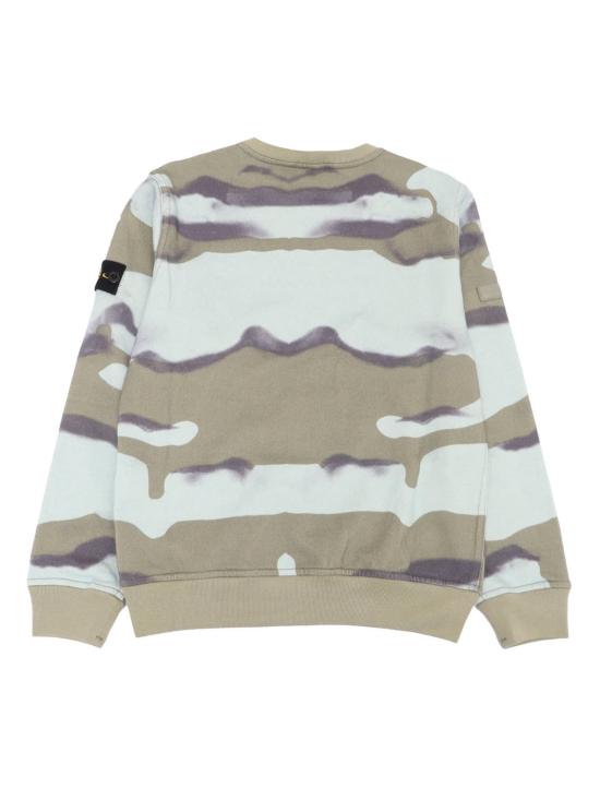  [키즈] 스톤 아일랜드 풀오버 키즈 리버서블 스웨트셔츠 그린 - STONE ISLAND