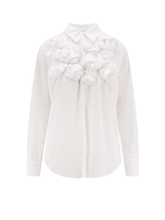  꼼데가르송 블라우스 Comme Des Garçons 플레이 러플 셔츠 화이트