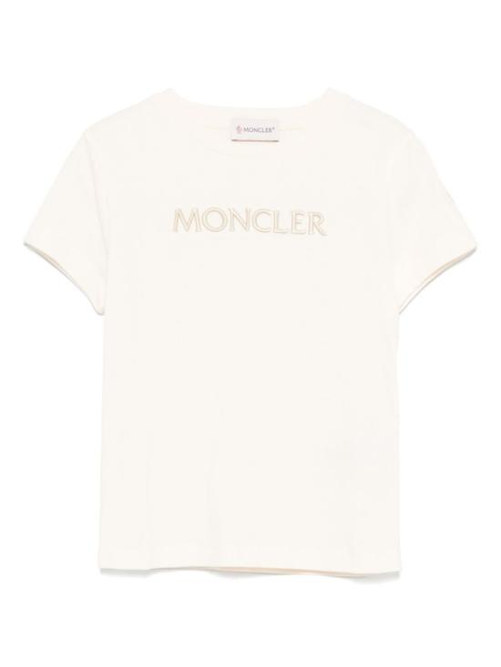  [키즈] 몽클레어 트레이닝 상의 몽클레르 키즈 코튼 티셔츠 화이트