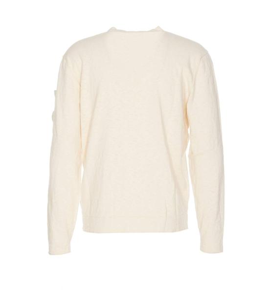  씨피 컴퍼니 스웨터 C.P. 회사 로고  (흰색) - C.P. COMPANY