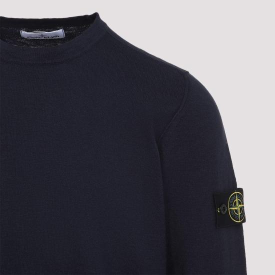  스톤 아일랜드 스웨터 크루넥 풀오버  네이비 블루 - STONE ISLAND