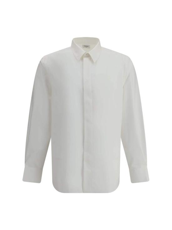  생로랑 긴팔 셔츠 코튼 셔츠