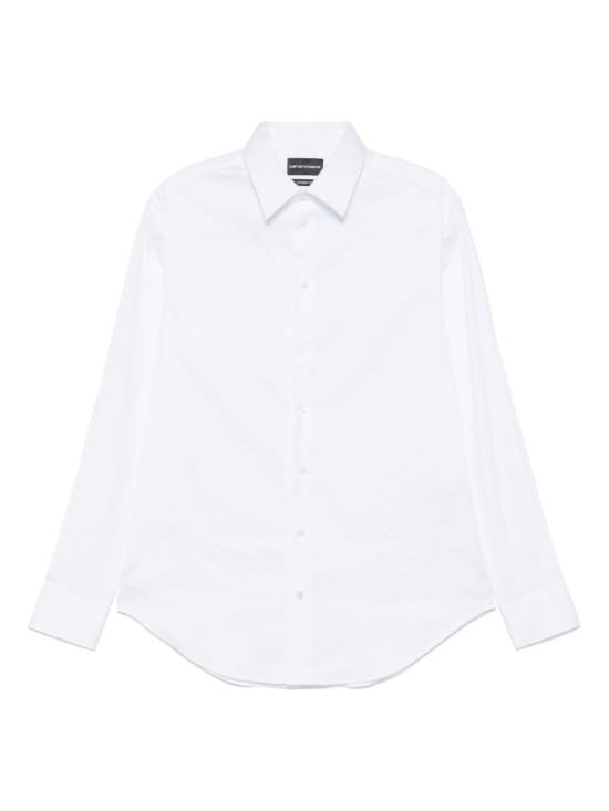  엠포리오 아르마니 긴팔 셔츠 코튼 셔츠 화이트