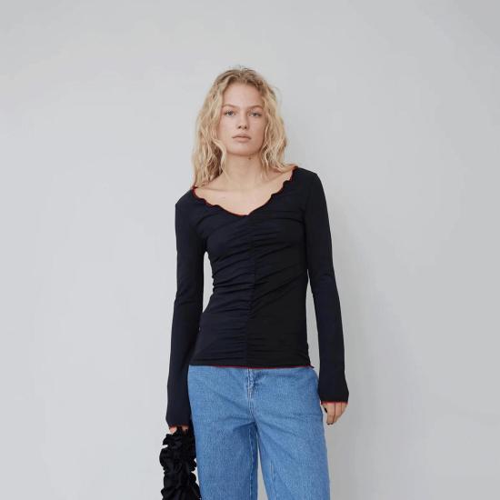  Opera Sport 긴팔 티셔츠 오페라 스포츠 소피아  블랙