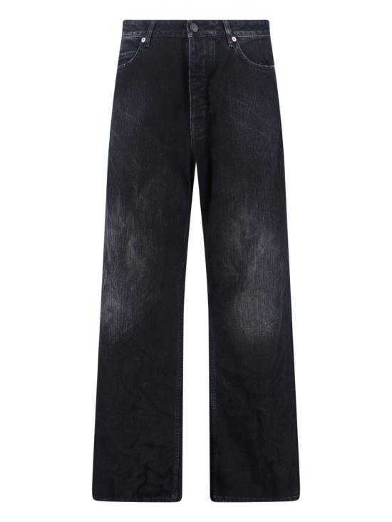  발렌시아가 데님 팬츠 스트레이트 진 블랙