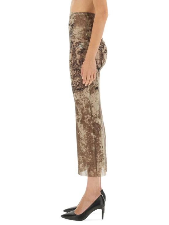  장 폴 고티에 롱 스커트 롱 메달리온 스커트 누드 - JEAN PAUL GAULTIER