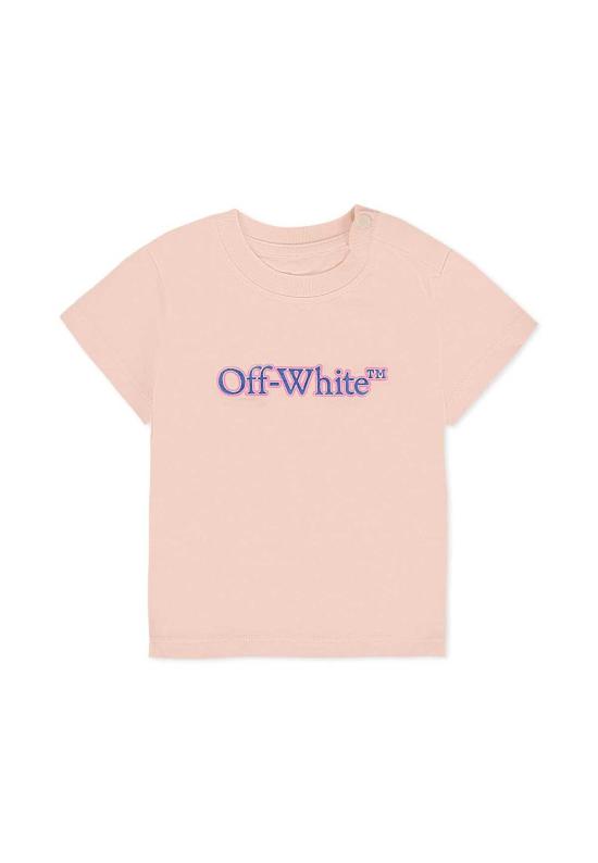  [키즈] 오프화이트 탑 아동용  티셔츠 핑크색