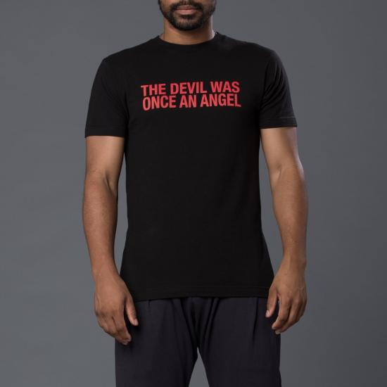  헤드 오브 스테이트 반팔 티셔츠 국가원수 천사 프린트  블랙 - HEAD OF STATE