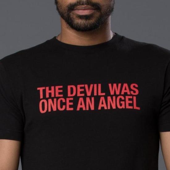  헤드 오브 스테이트 반팔 티셔츠 국가원수 천사 프린트  블랙 - HEAD OF STATE