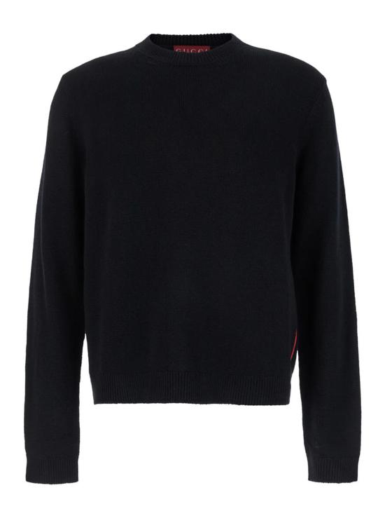 구찌 스웨터 웹 디테일 크루넥  블랙