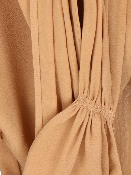  생로랑 바디수트 티셔츠 생 로랑 크로스 보디수트 베이지 - SAINT LAURENT