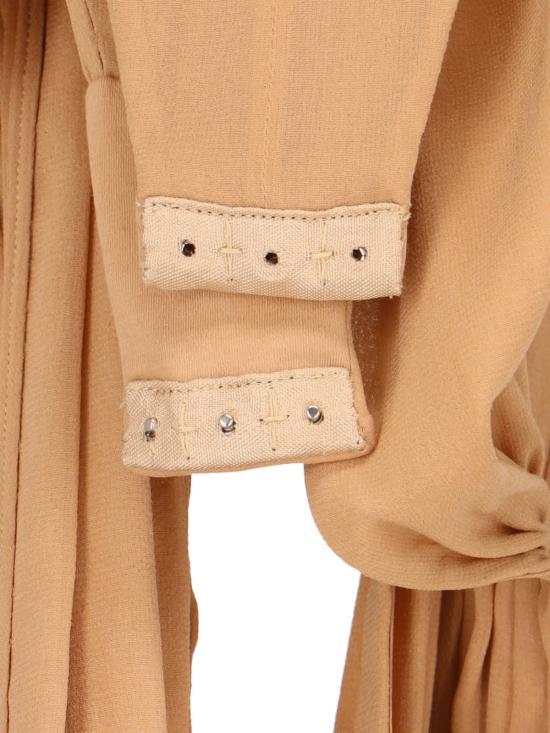  생로랑 바디수트 티셔츠 생 로랑 크로스 보디수트 베이지 - SAINT LAURENT