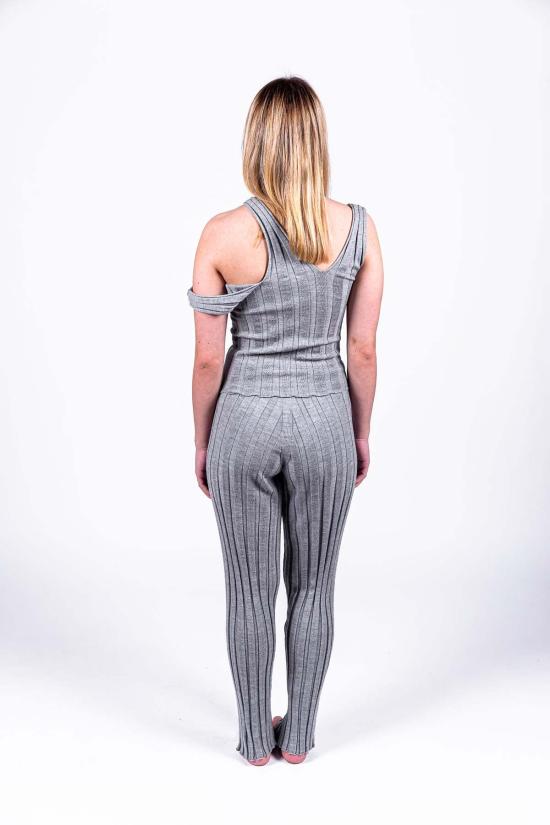  베이스레인지 민소매 티셔츠 Baserange Adler 메리노 울 탱크 빌로우 그레이 - BASERANGE